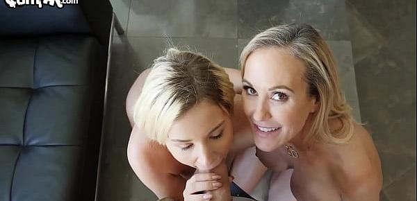  Mom gets caught eating her stepdaughters pussy...both get fucked and creampied, total of 4 CREAMPIES this scene!!! (Pornstars Brandi Love and Sophia Lux)